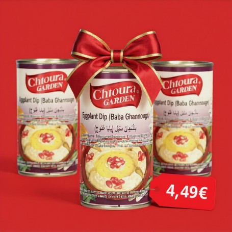 Eggplant dip (baba ganoush) Chtoura Garden 370Gr /3 pieces