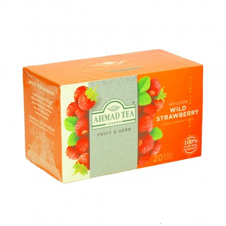 strawberry flavored tea Ahmad 20 Bags