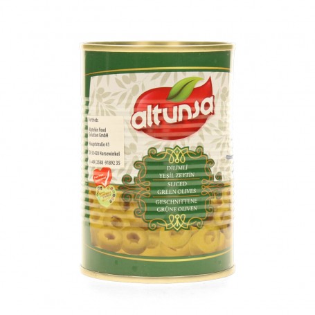 Green Slices Olives AlTunsa 360Gr