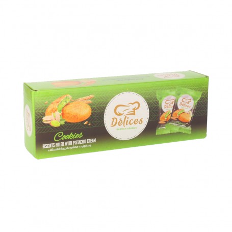 بسكويت محشو بكريمة الفستق ديليشز 12 قطعة