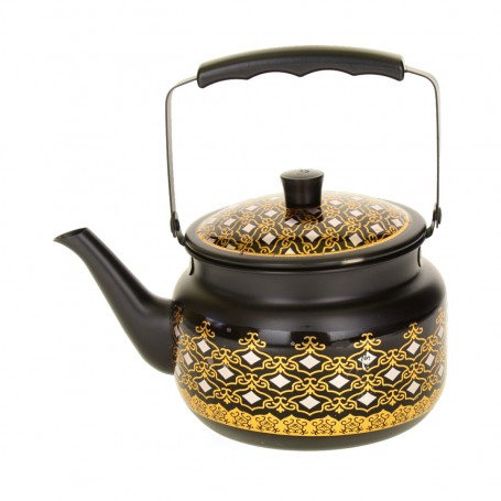 2-liter painted teapot