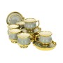 High porcelain coffee cup set