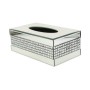 Metal Tissue Box with Crystal Decor.
