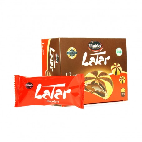 بسكويت محشي شوكولا لاتار مكي 12 قطعة