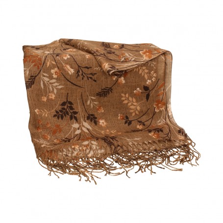 شال باشمينا مزهر شرشوبة طويلة H312