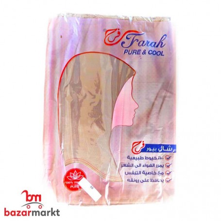 شال صيفي فرح / زيتي / NR. 60