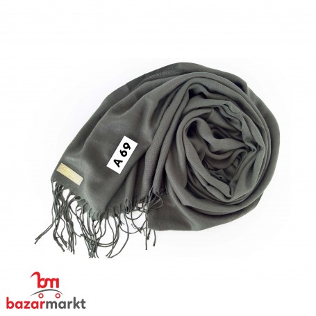 شال باشمينا شرشوبة طويلة الفرح (زيتي غامق 69)