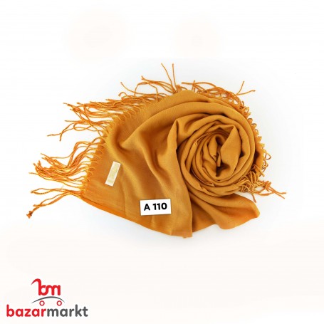 شال باشمينا شرشوبة طويلة الفرح (عسلي 110)