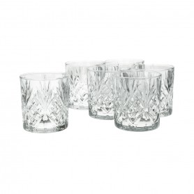 6 pieces of clear glass juice glasses