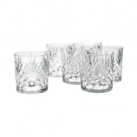 6 pieces of clear glass juice glasses