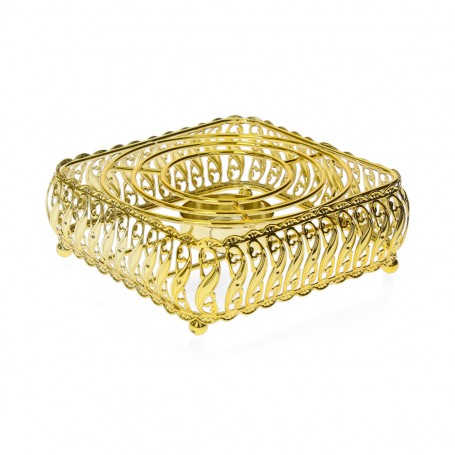 Candle stove base for heating coffee or tea