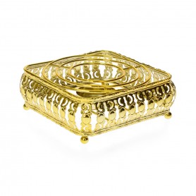 Candle stove base for heating coffee or tea