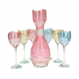 طقم كاسات عصير عال مع مشربية