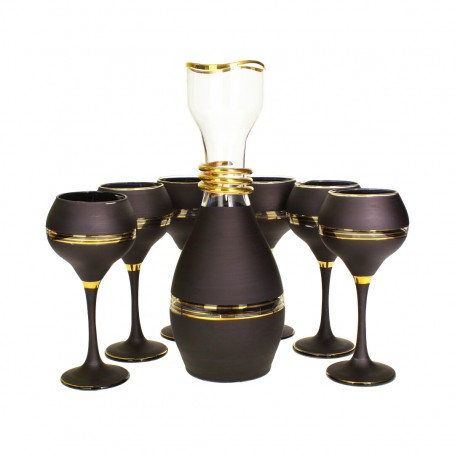 Tall Juice Glass Set with Jug.