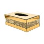 Metal Tissue Box with Crystal Decor.