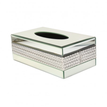Metal Tissue Box with Mirror Finish.