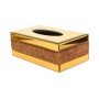 Metal Tissue Box with Crystal Decor.
