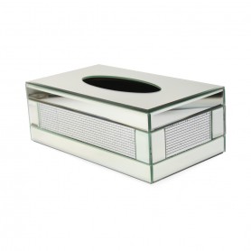 Metal Tissue Box with Mirror Finish.