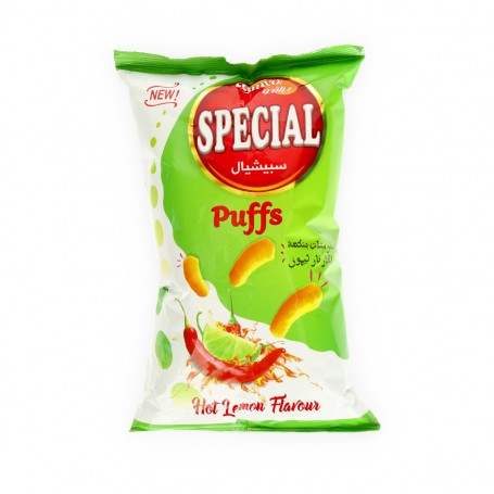 شيبس محمص أصابع بنكهة الحار نار ليمون سبيشيال بافس  75 غرام