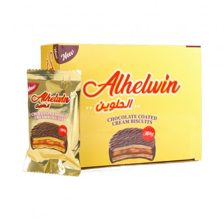 بسكوت مغطى بالشوكولا  الحلوين 10قطع