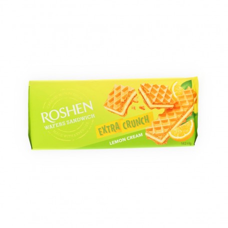 Kekse wafers sandwish lemon  Roshen 142Gr