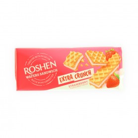 Biscuits wafers sandwish Srawberry Roshen 142Gr