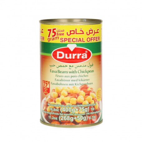 Foul Medammes with Chick Peas / Beans Durra  400Gr