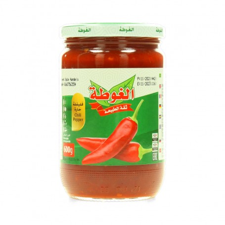 Scharfe Zerkleinerte rote Paprika Al Gota 660Gr