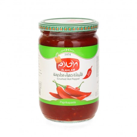 Zerkleinerte rote Paprika Alahlam 600Gr