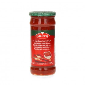 Zerkleinerte rote Paprika Durra 370Gr
