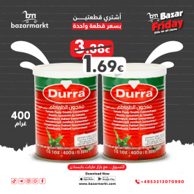 Tomato Paste Durra 400Gr &  Free piece