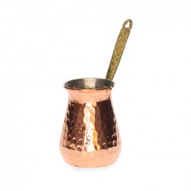 ركوة نحاس يد نحاس حب الرمان سعة 3فنجان