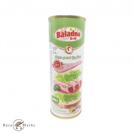 Chicken Luncheon Meat with Olives Baladna 800Gr