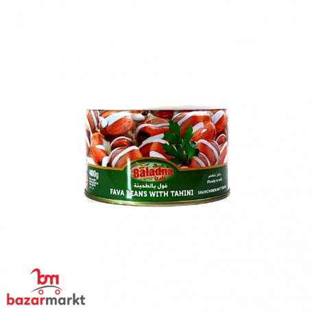 فول مدمس بالطحينة بلدنا 400غرام