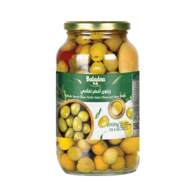 Green Olives Tephahi  Baladna 1000Gr