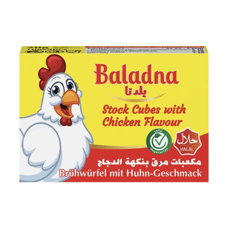 Tablettes chicken stock cubesBaladna  480 Gr