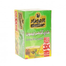 شاي أخضر بالليمون العطار