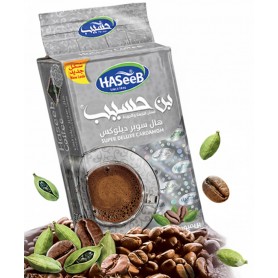 قهوة مع هال بريميوم حسيب 750 غرام /فضي/